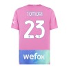 Original Fußballtrikot AC Mailand Tomori 23 Ausweichtrikot 2023-24 Für Herren